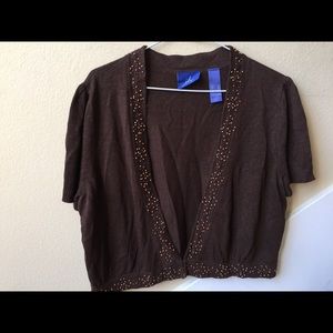 I.h brown cardigan